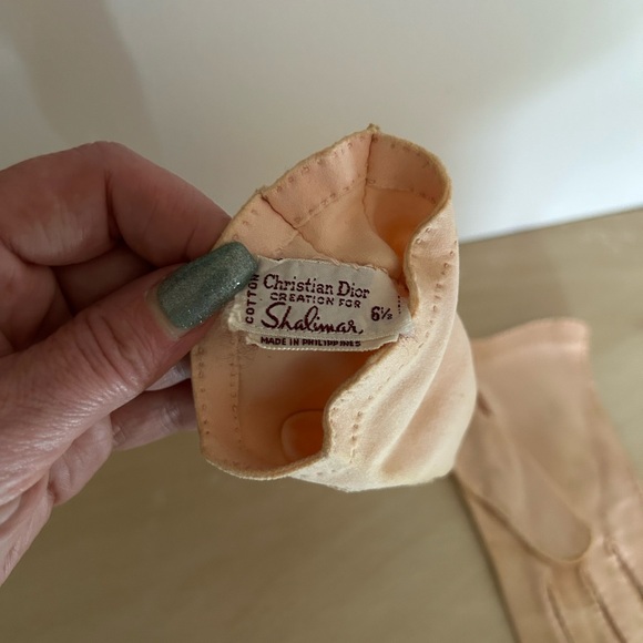 Christian Dior 1950’s vintage creation for Shalimar gloves size 6 1/2 - Picture 4 of 4